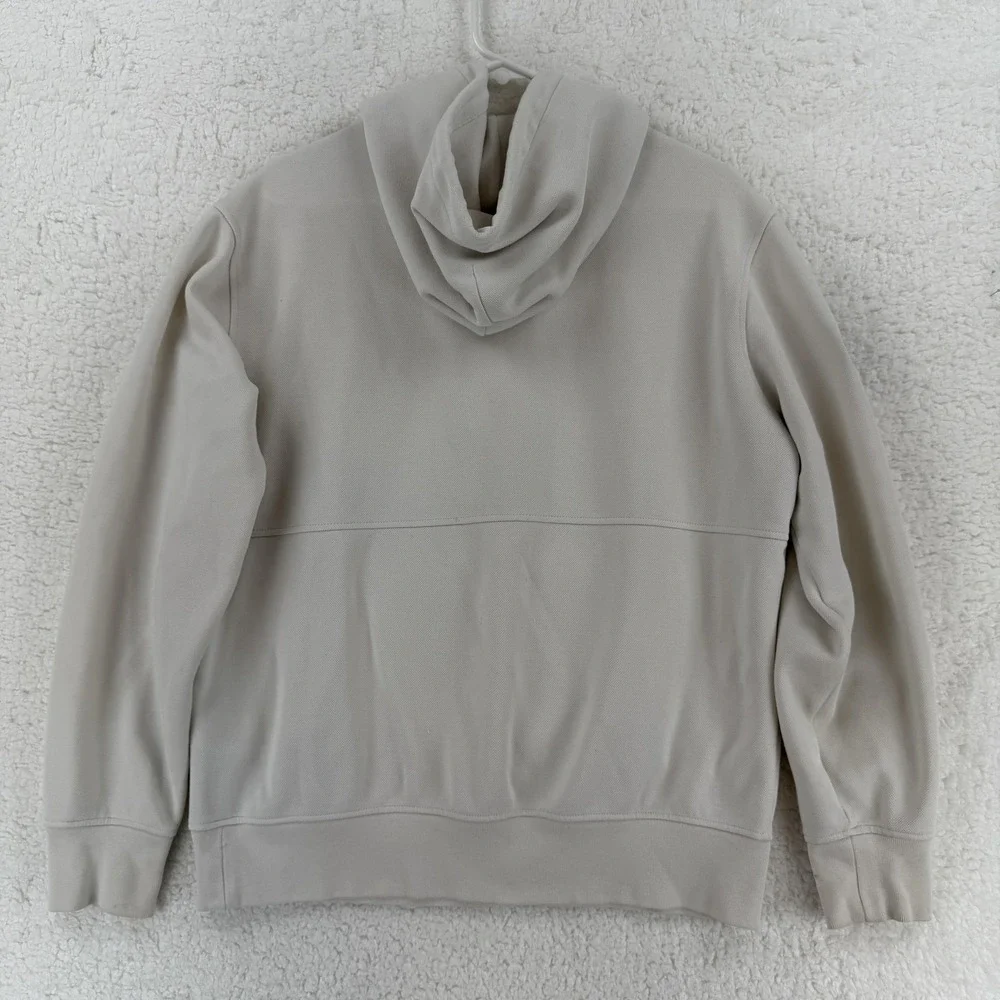 Polo Ralph Lauren Pullover Hoodie Mens Medium Gray Polo Sport 12M Yacht Flag USA